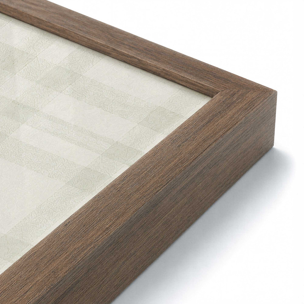 [Color:Walnut], Picture of art in a Walnut frame of the corner