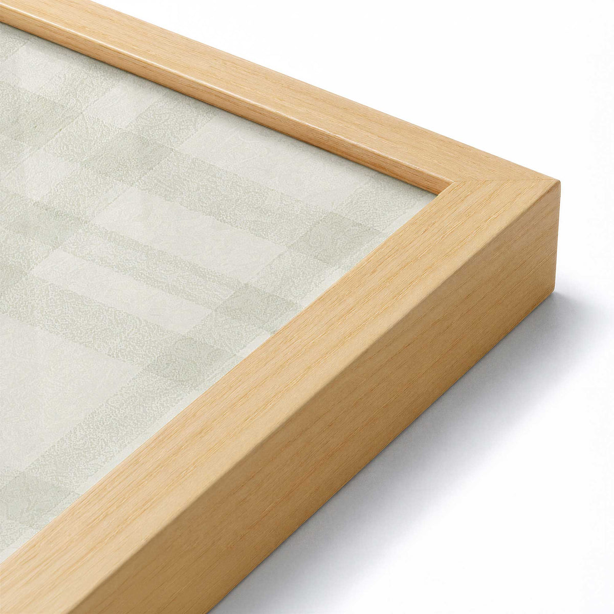[Color:American Maple], Picture of art in an American Maple frame of the corner