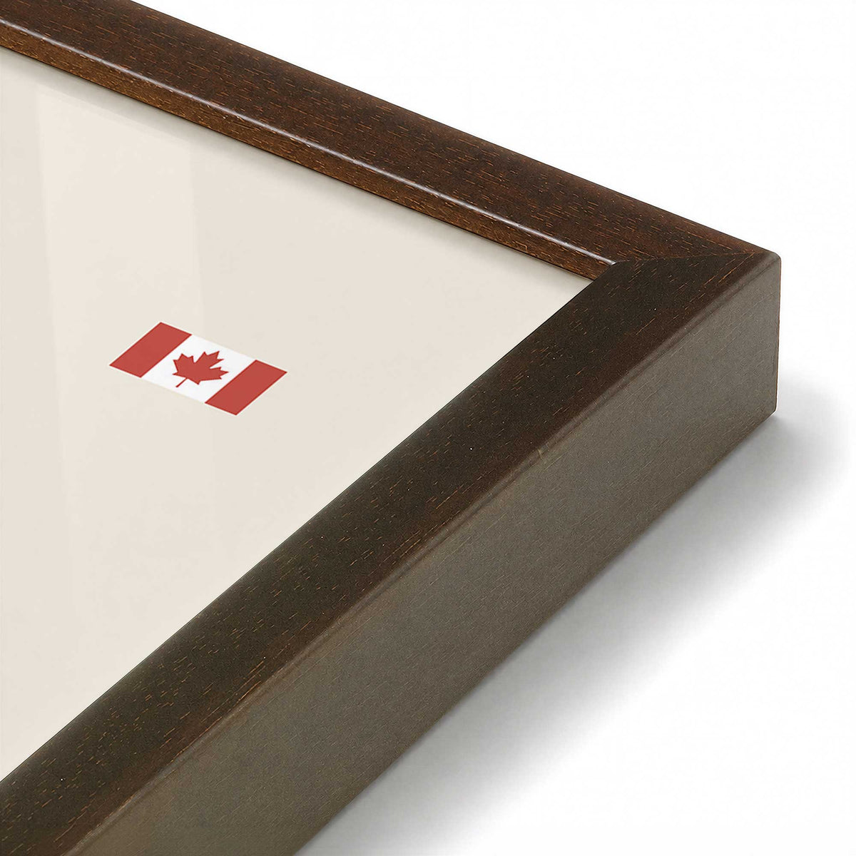 [Color:Belvinder Brown], Picture of art in a Belvinder Brown frame of the corner