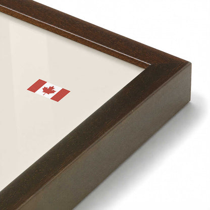 [Color:Belvinder Brown], Picture of art in a Belvinder Brown frame of the corner