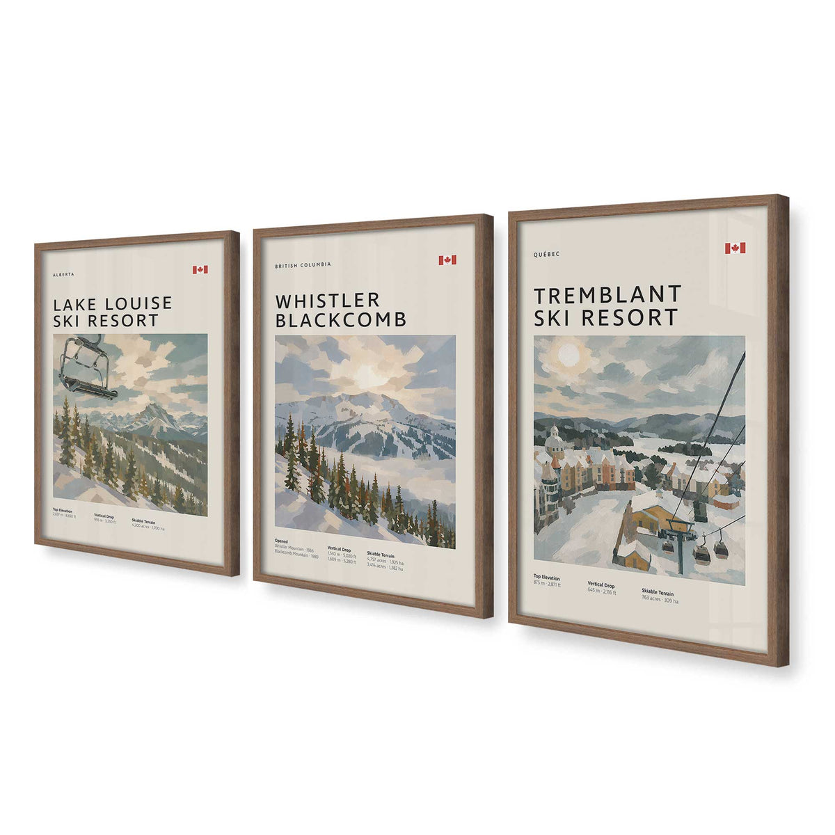 [Color:Walnut], Picture of art in a Walnut frame at an angle