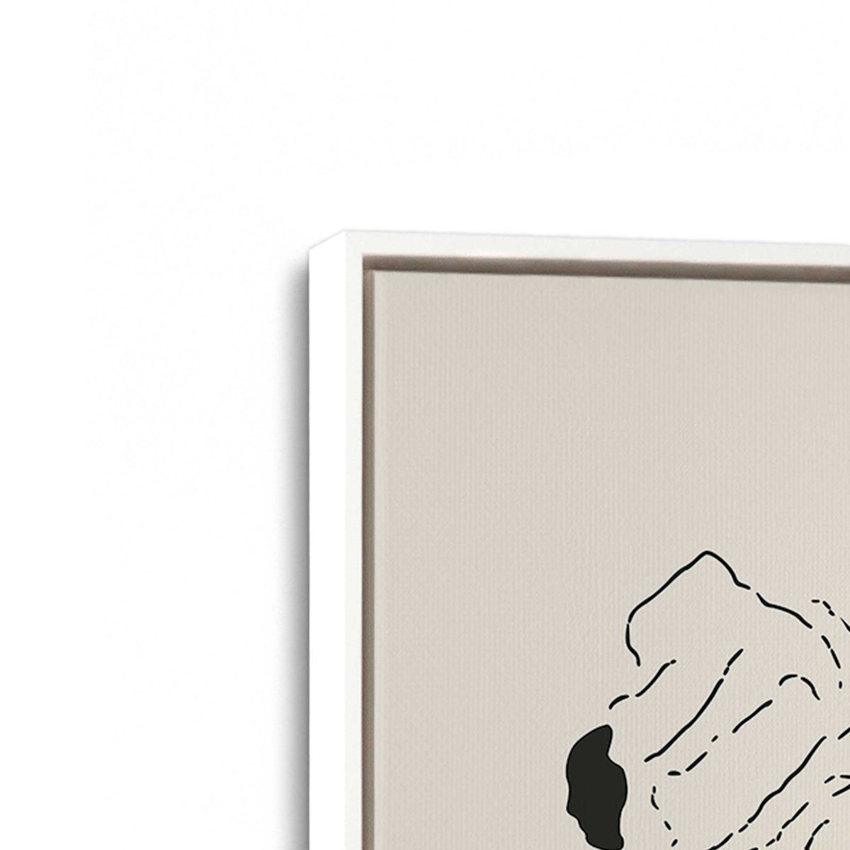 [Color:Opaque White], Picture of the corner of the art