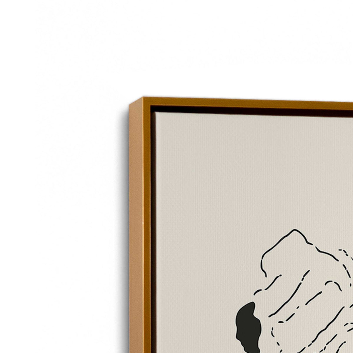 [Color:Polished Gold], Picture of the corner of the art