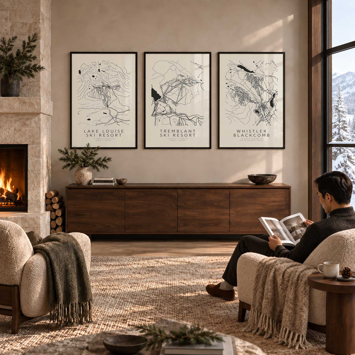 [Color:American Maple], Picture of art in an American Maple frame