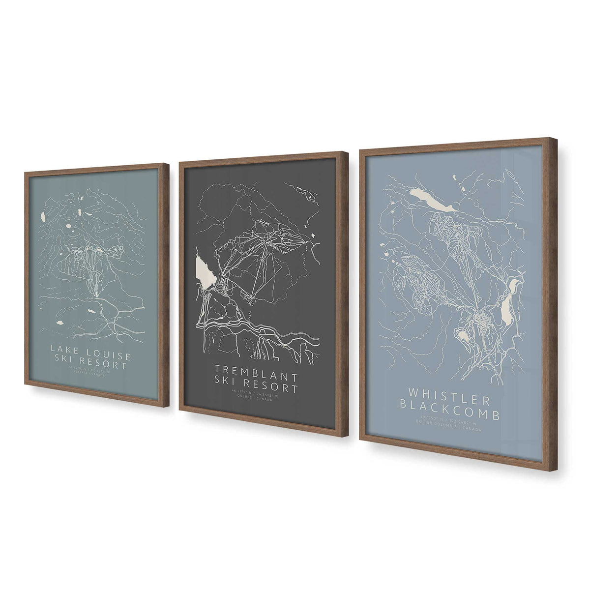 [Color:Walnut], Picture of art in a Walnut frame at an angle
