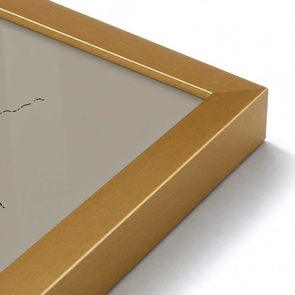 [Color:Polished Gold], Picture of art in a Polished Gold frame of the corner