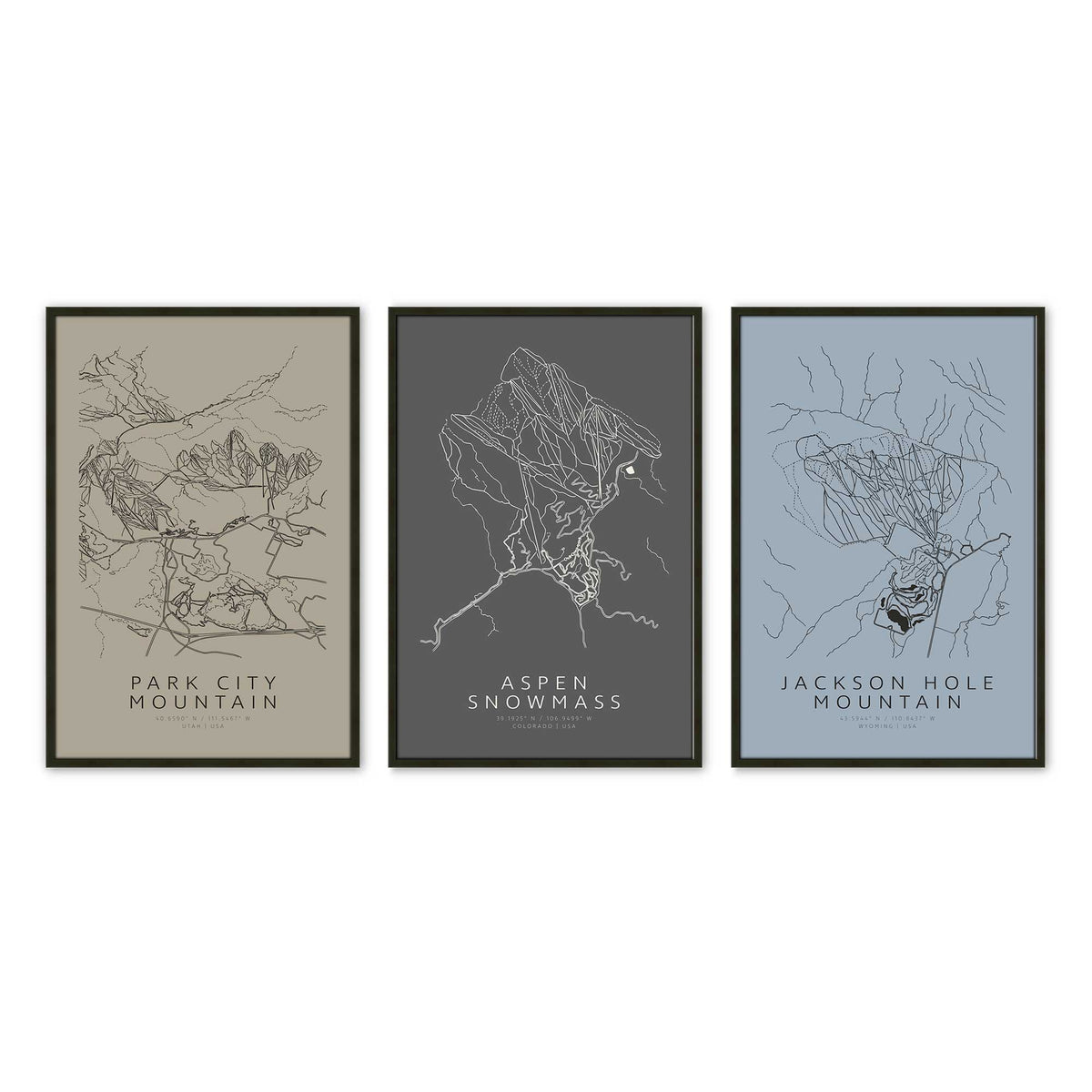 [Color:Satin Black], Picture of art in a Satin Black frame