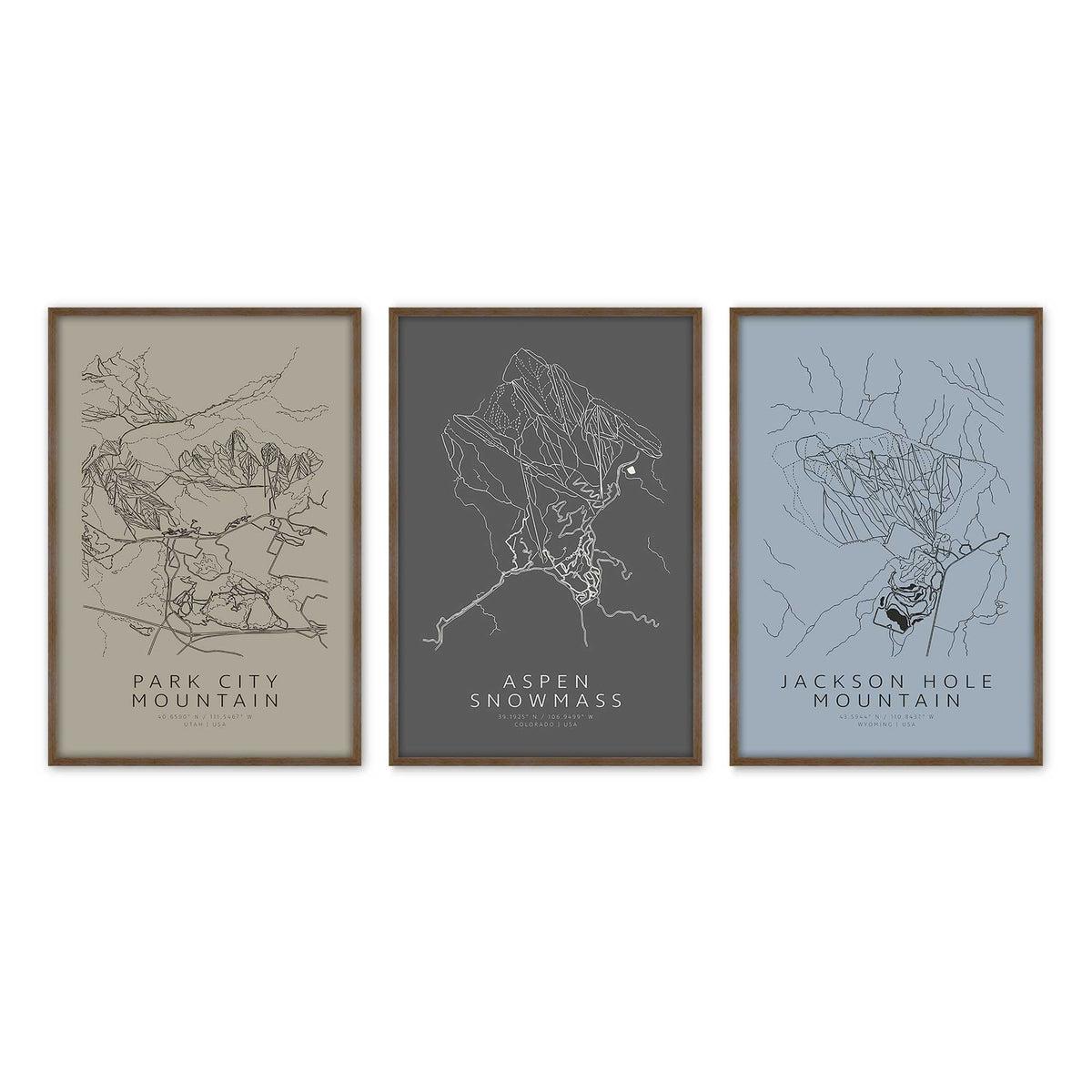 [Color:Walnut], Picture of art in a Walnut frame