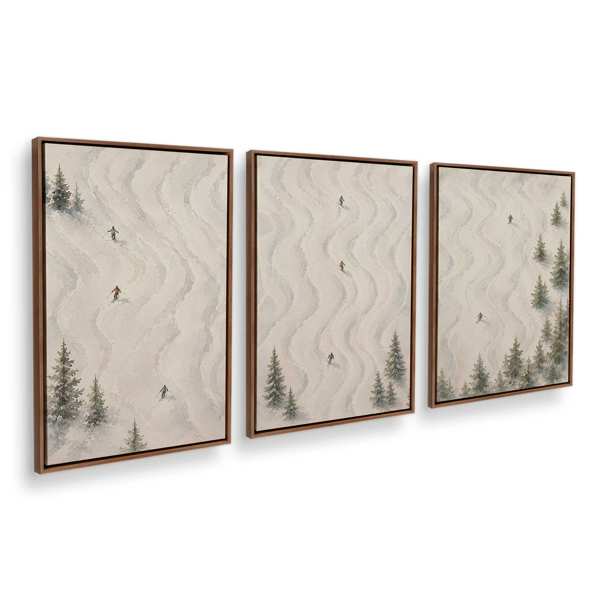 [Color:Walnut], Picture of art in a Walnut frame at an angle