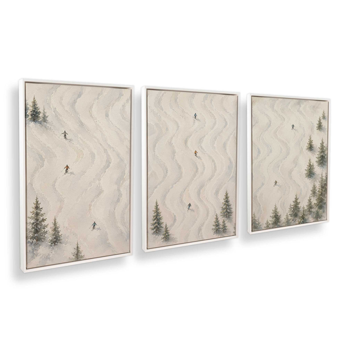 [Color:Opaque White], Picture of art in a White frame at an angle