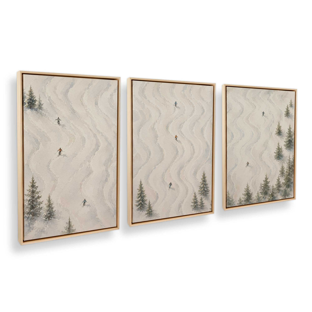 [Color:American Maple], Picture of art in an American Maple frame at an angle