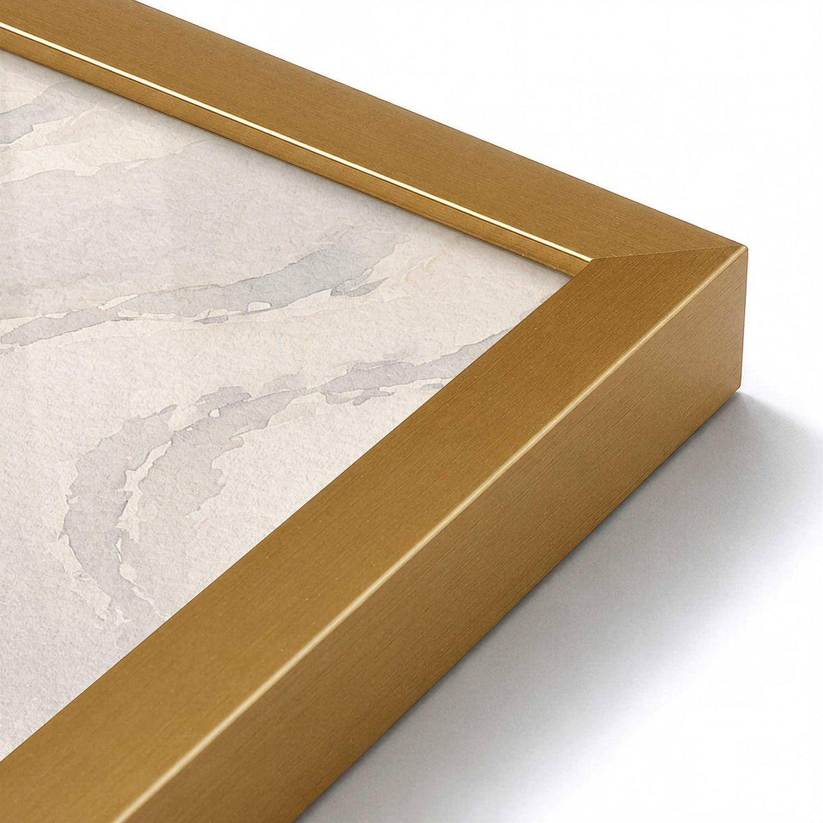 [Color:Polished Gold], Picture of art in a Polished Gold frame of the corner