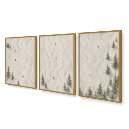 [Color:Polished Gold], Picture of art in a Polished Gold frame at an angle