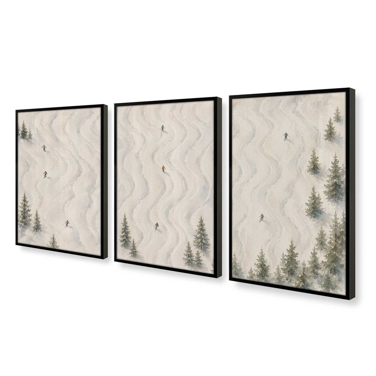 [Color:Satin Black], Picture of art in a Satin Black frame at an angle