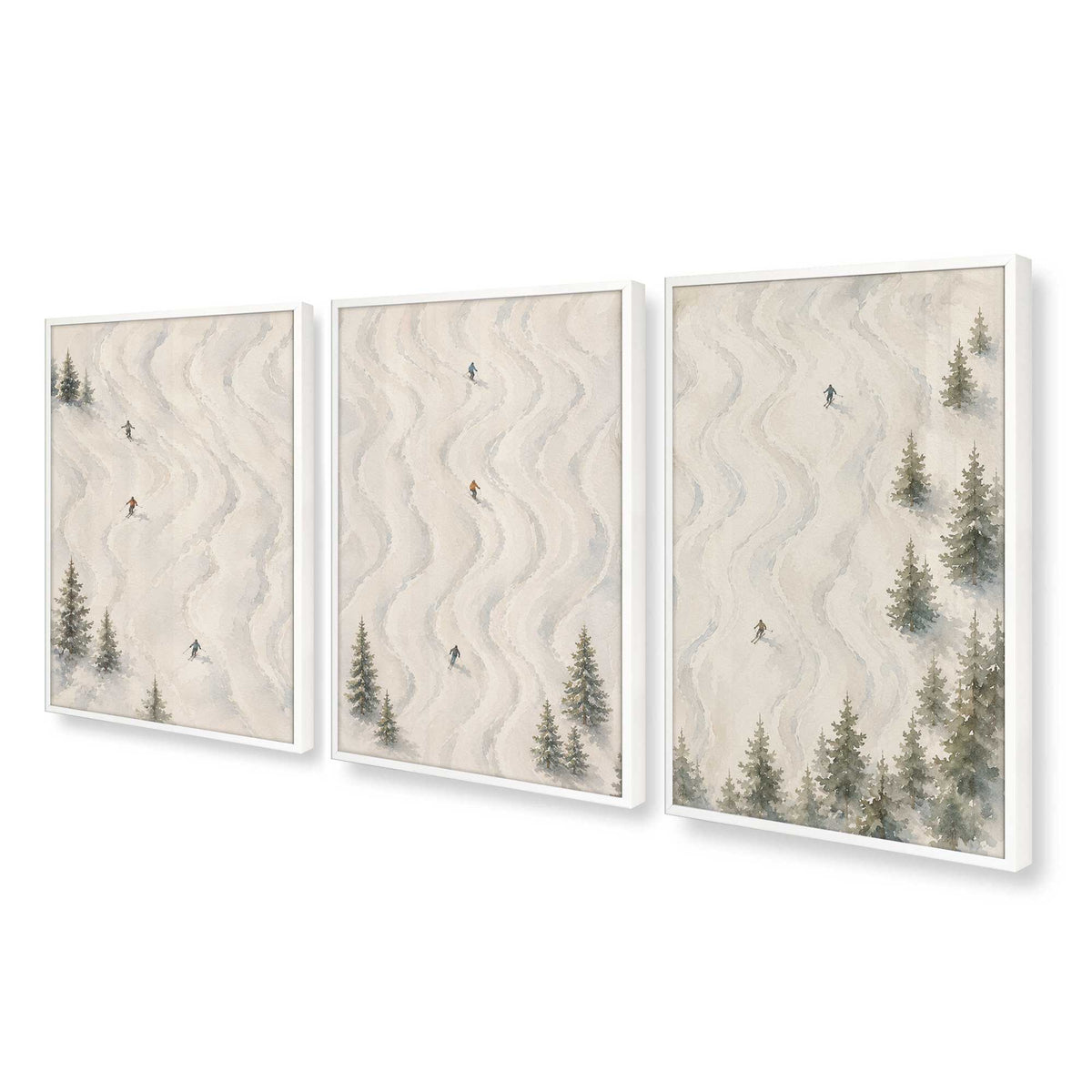 [Color:Opaque White], Picture of art in an Opaque White frame at an angle