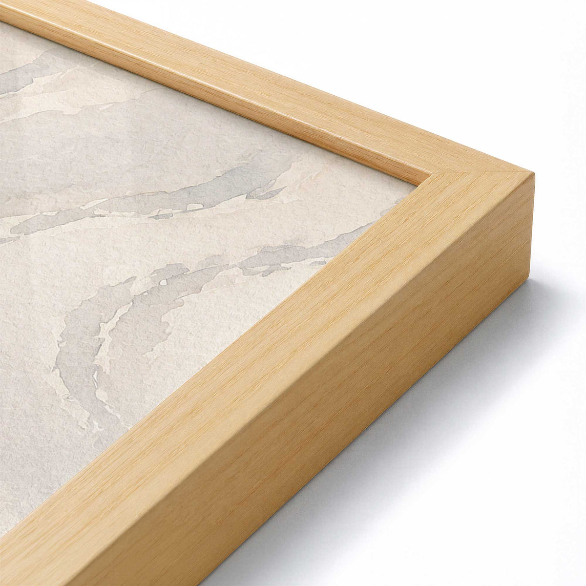 [Color:American Maple], Picture of art in an American Maple frame of the corner