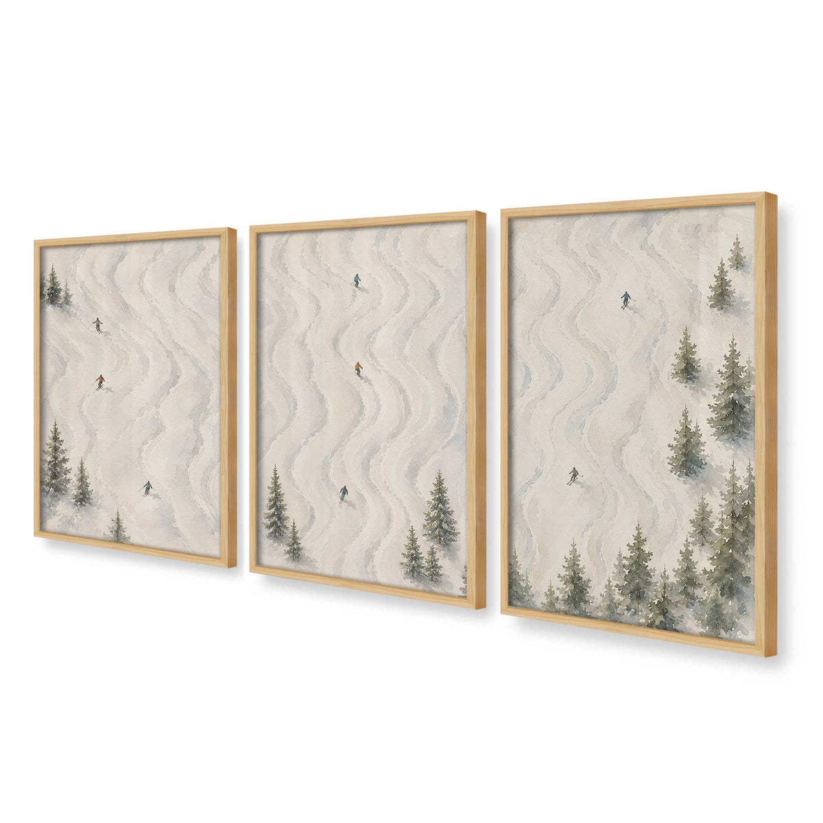 [Color:American Maple], Picture of art in an American Maple frame at an angle
