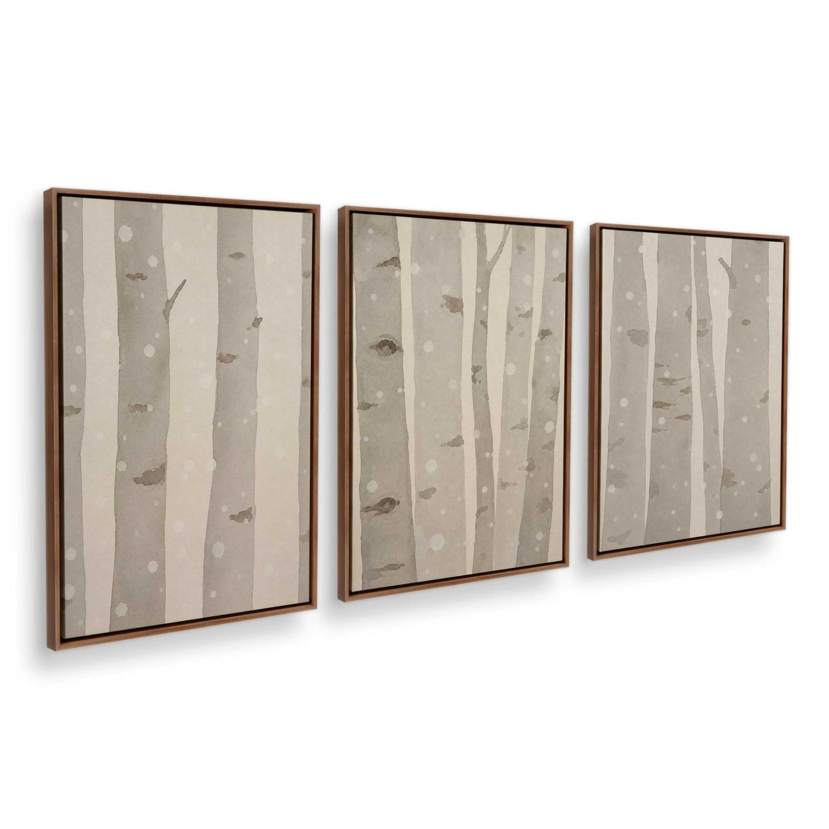 [Color:Walnut], Picture of art in a Walnut frame at an angle