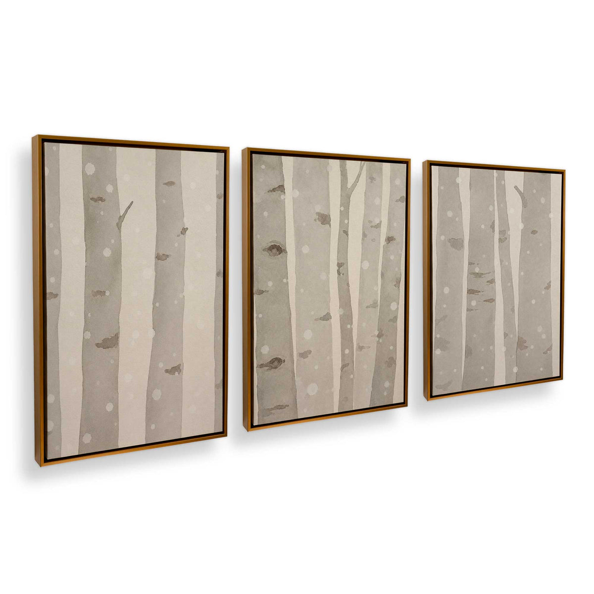 [Color:Polished Gold], Picture of art in a Polished Gold frame at an angle
