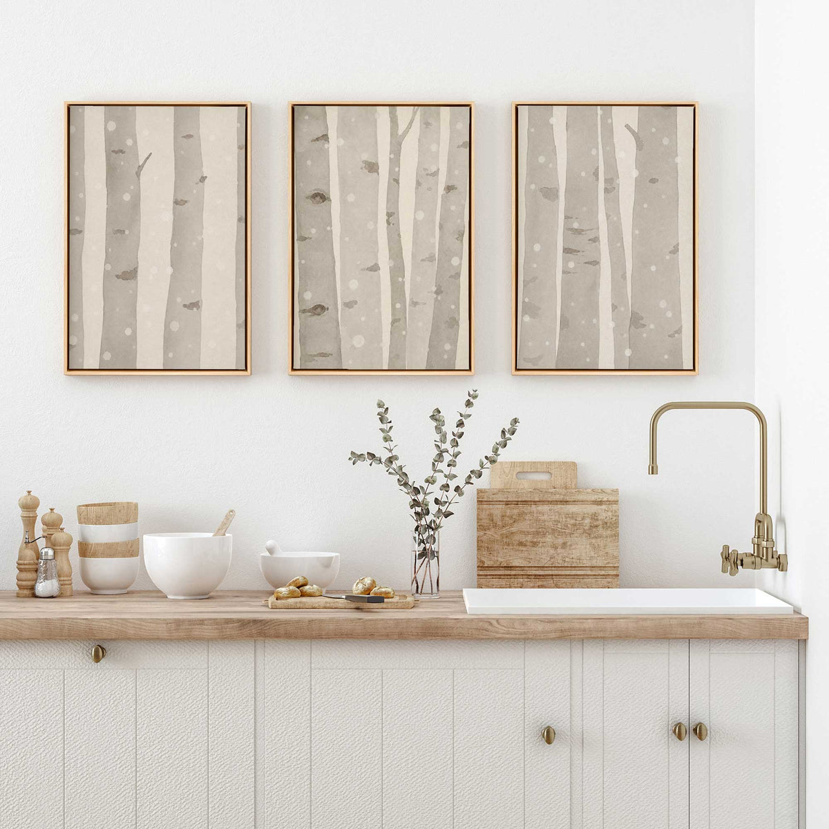 [Color:Walnut], Picture of art in a Walnut frame