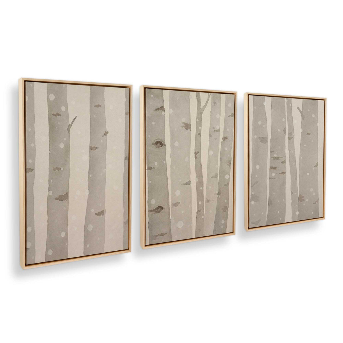 [Color:American Maple], Picture of art in an American Maple frame at an angle