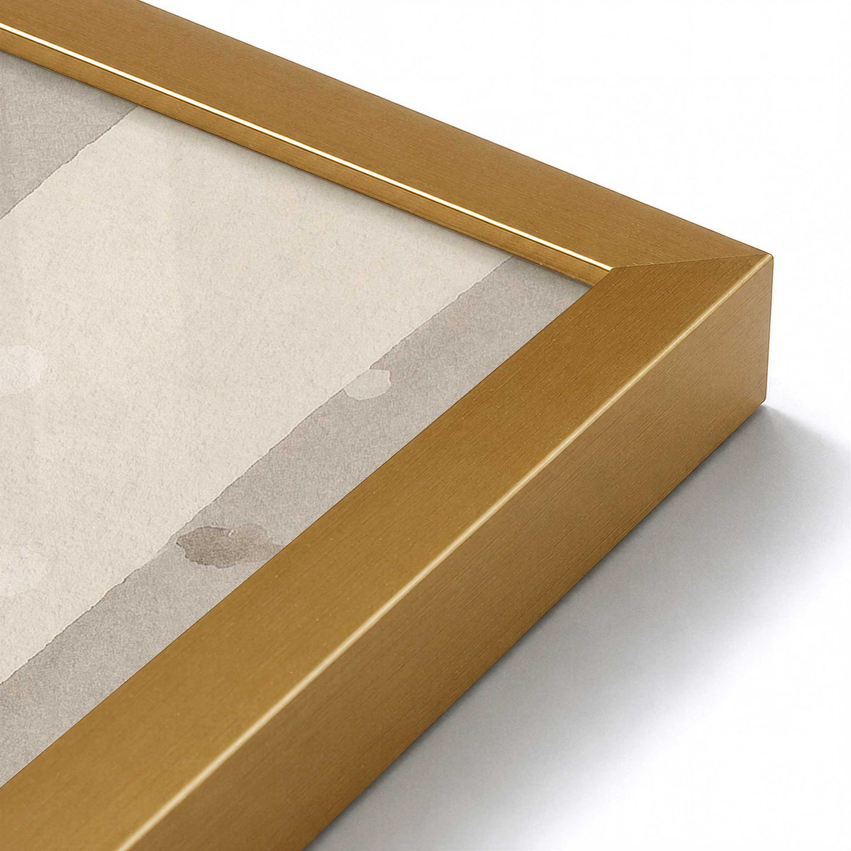 [Color:Polished Gold], Picture of art in a Polished Gold frame of the corner