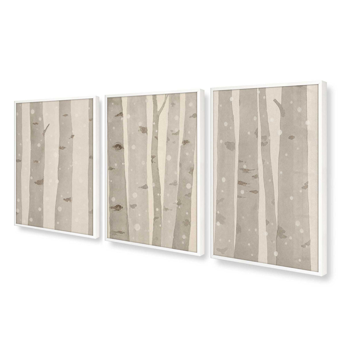 [Color:Opaque White], Picture of art in an Opaque White frame at an angle