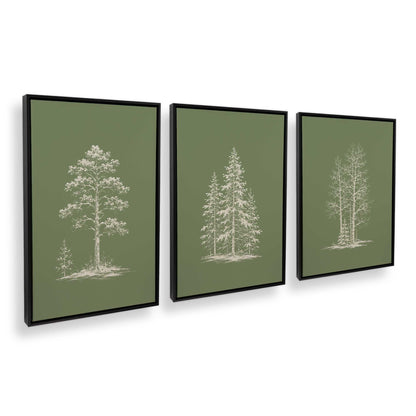 [Color:Satin Black], Picture of art in a Satin Black frame at an angle