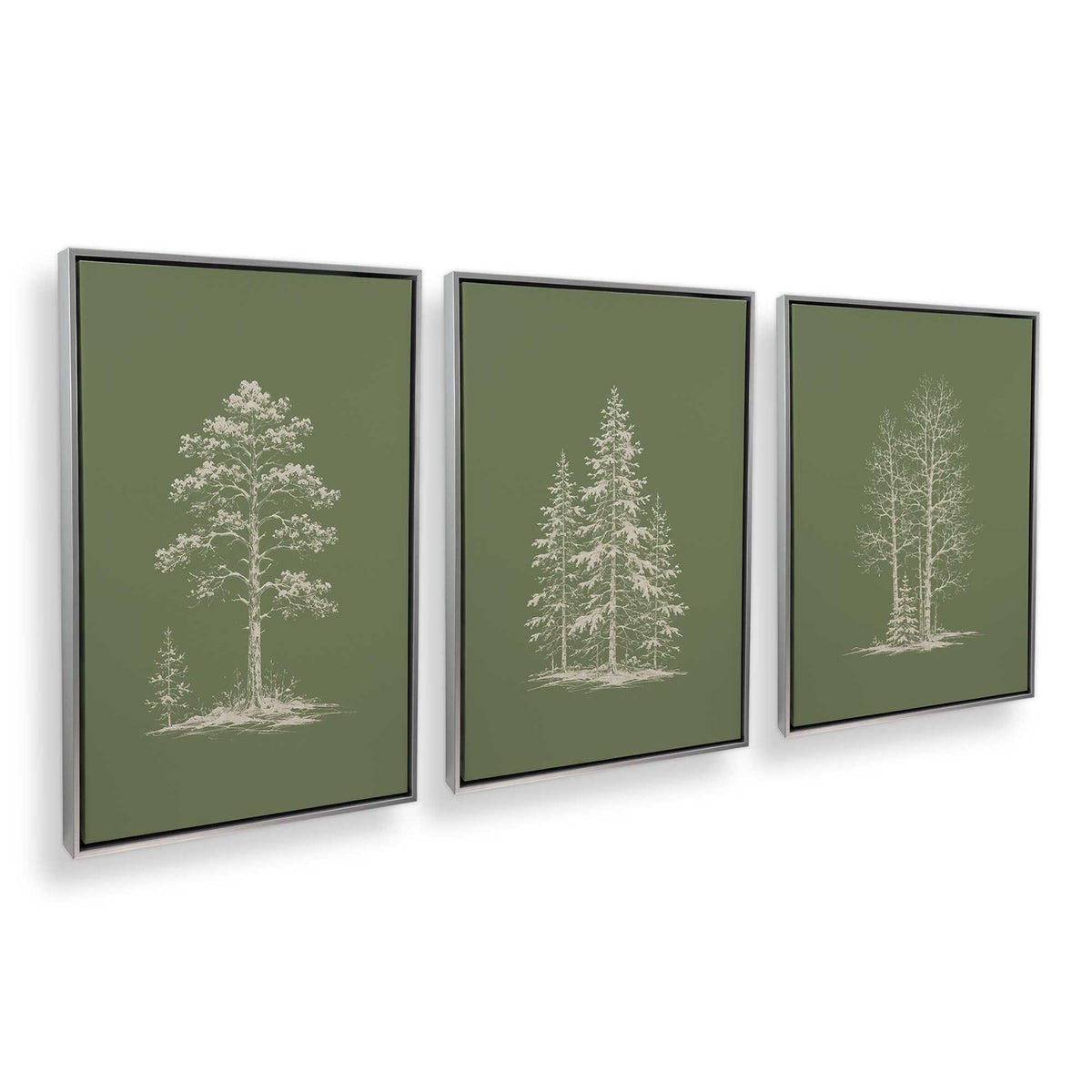 [Color:Polished Chrome], Picture of art in a Polished Chrome frame at an angle