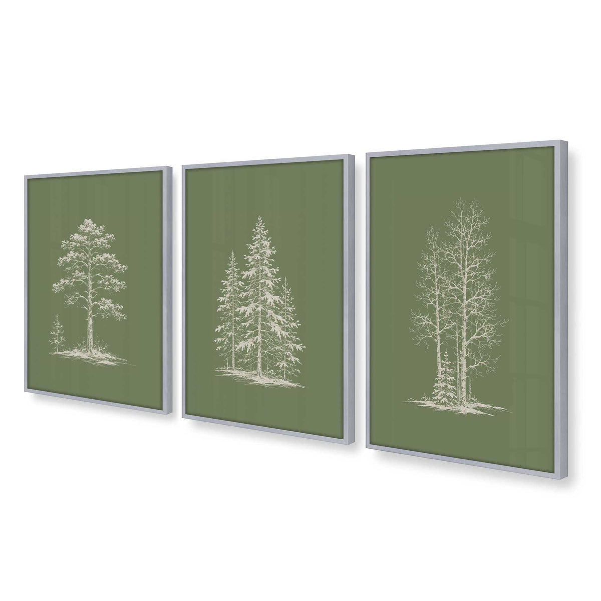 [Color:Polished Chrome], Picture of art in a Polished Chrome frame at an angle