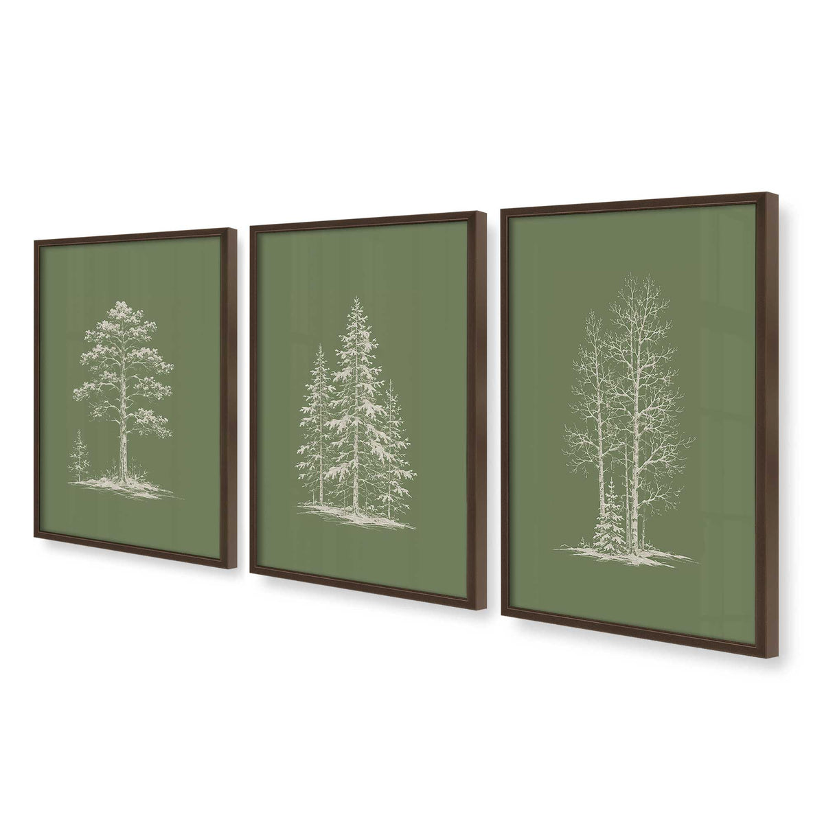 [Color:Belvinder Brown], Picture of art in a Belvinder Brown frame at an angle