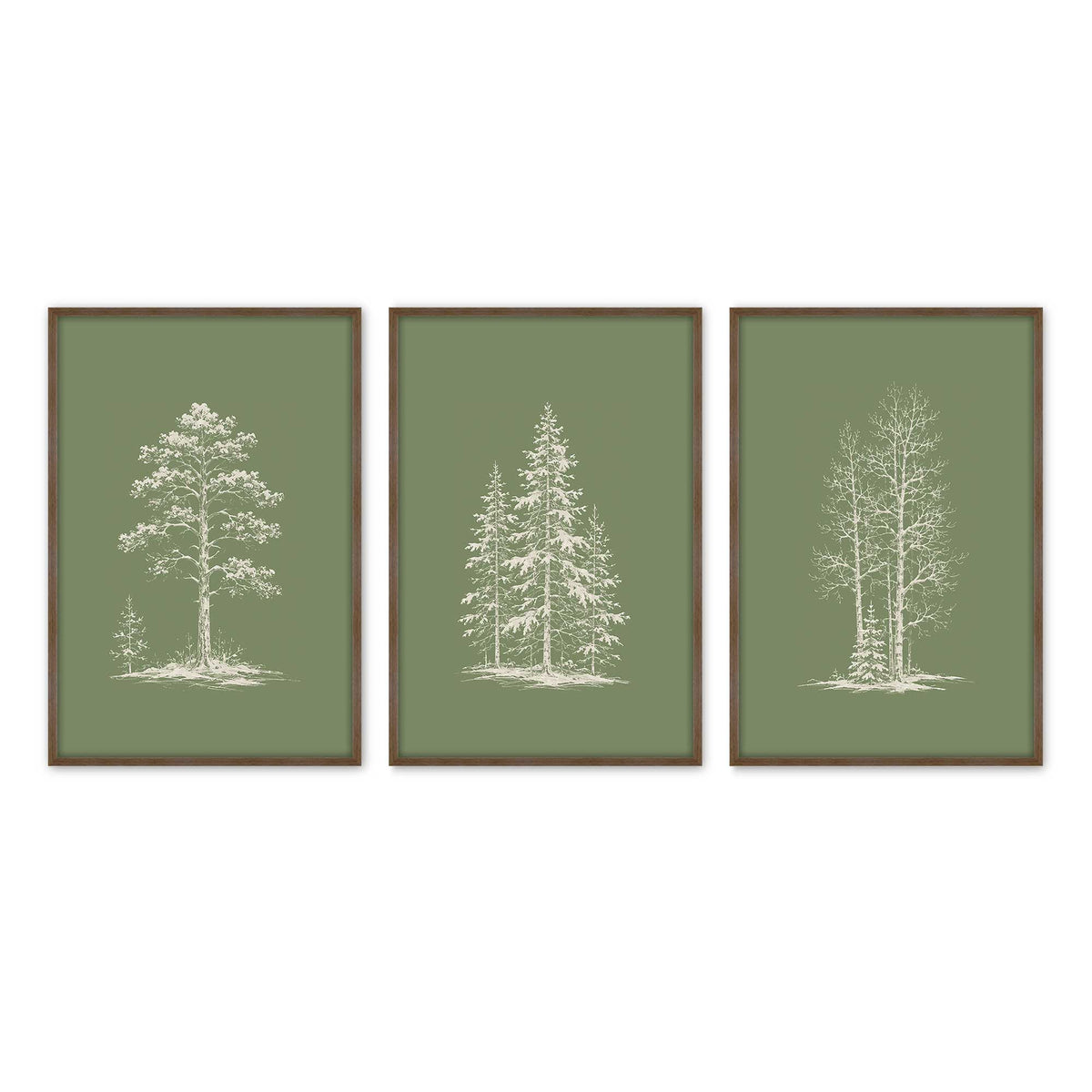 [Color:Walnut], Picture of art in a Walnut frame