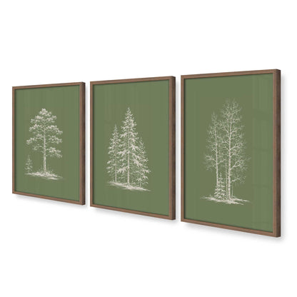 [Color:Walnut], Picture of art in a Walnut frame at an angle