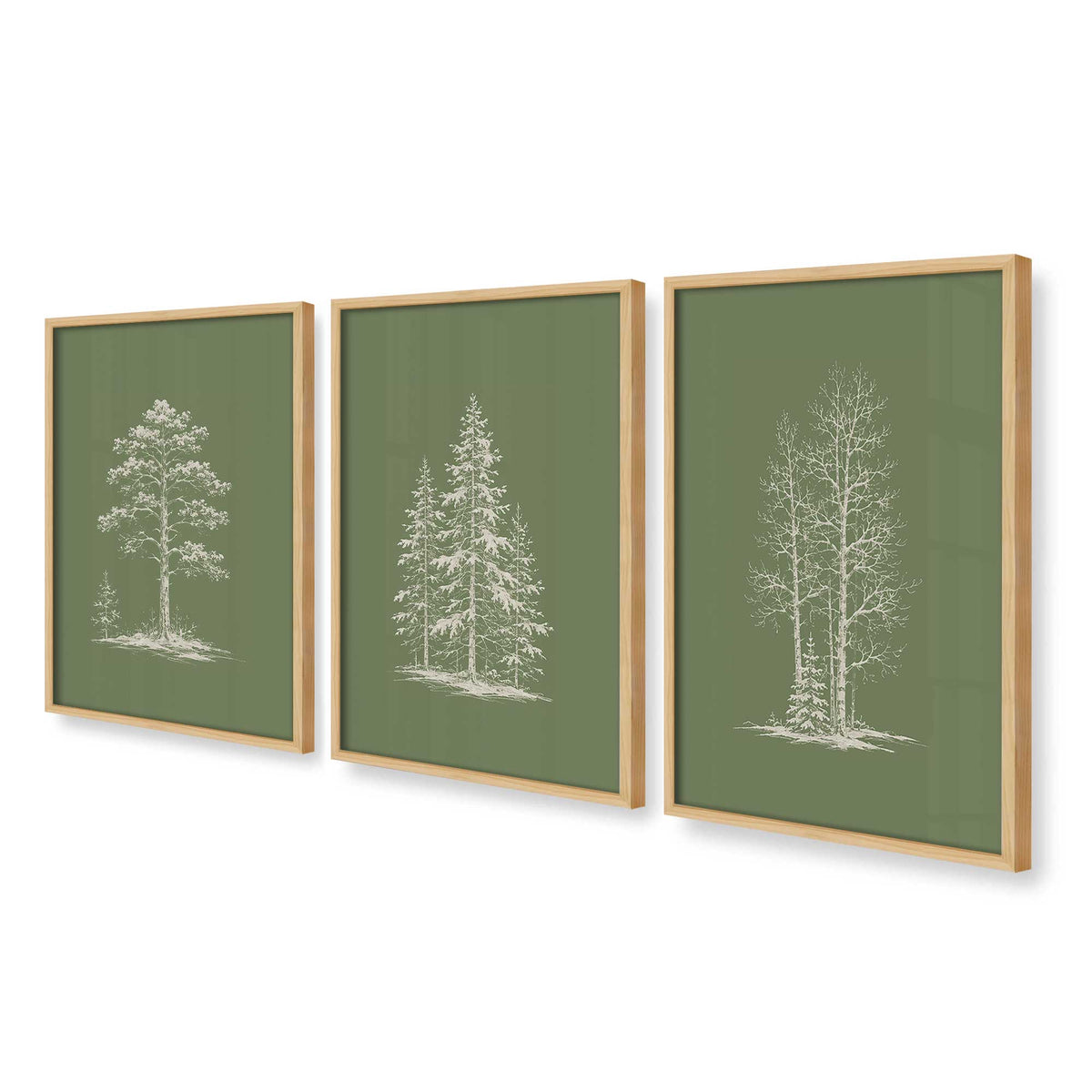 [Color:American Maple], Picture of art in an American Maple frame at an angle