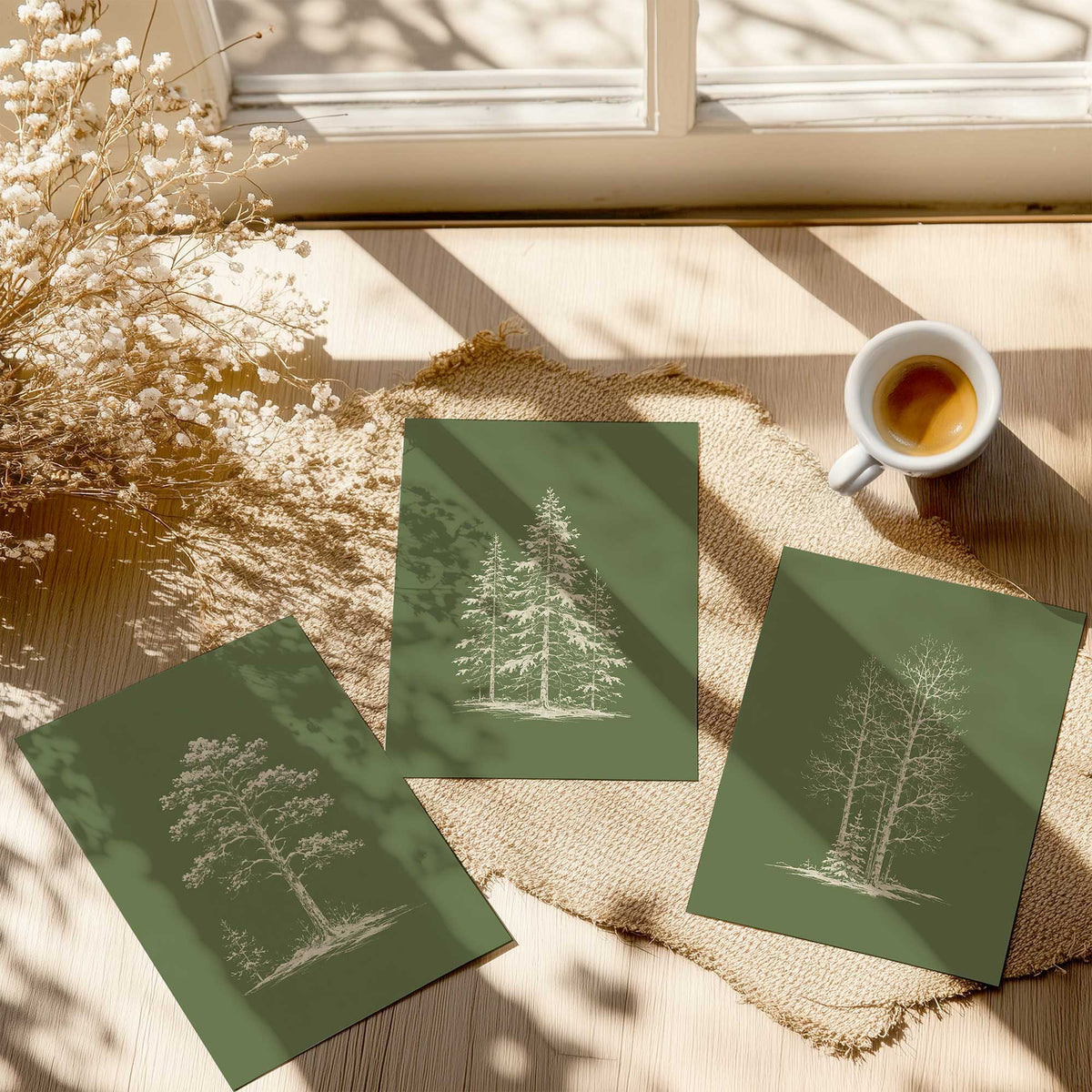 [color:Rolled Print], Art in a room