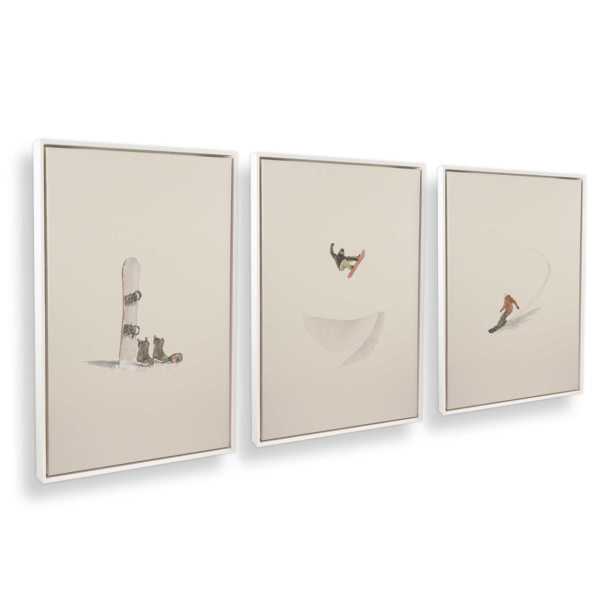 [Color:Opaque White], Picture of art in a White frame at an angle