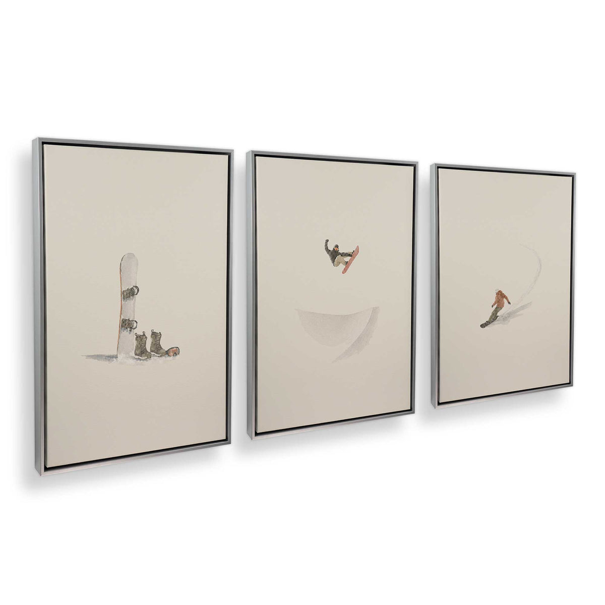 [Color:Polished Chrome], Picture of art in a Polished Chrome frame at an angle