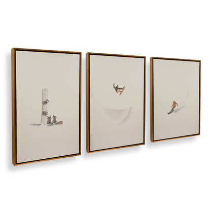 [Color:Polished Gold], Picture of art in a Polished Gold frame at an angle