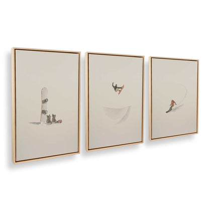 [Color:American Maple], Picture of art in an American Maple frame at an angle