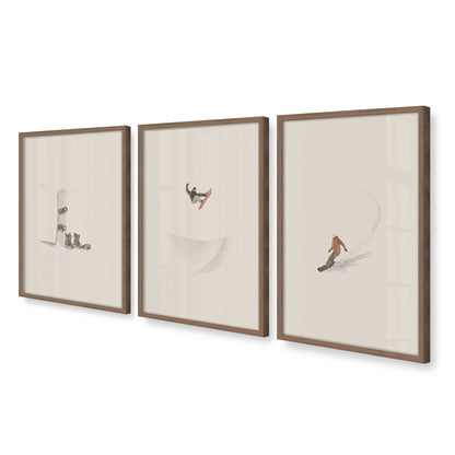 [Color:Walnut], Picture of art in a Walnut frame at an angle