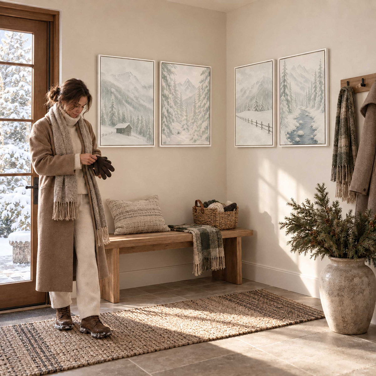 [Color:Walnut], Picture of art in a Walnut frame