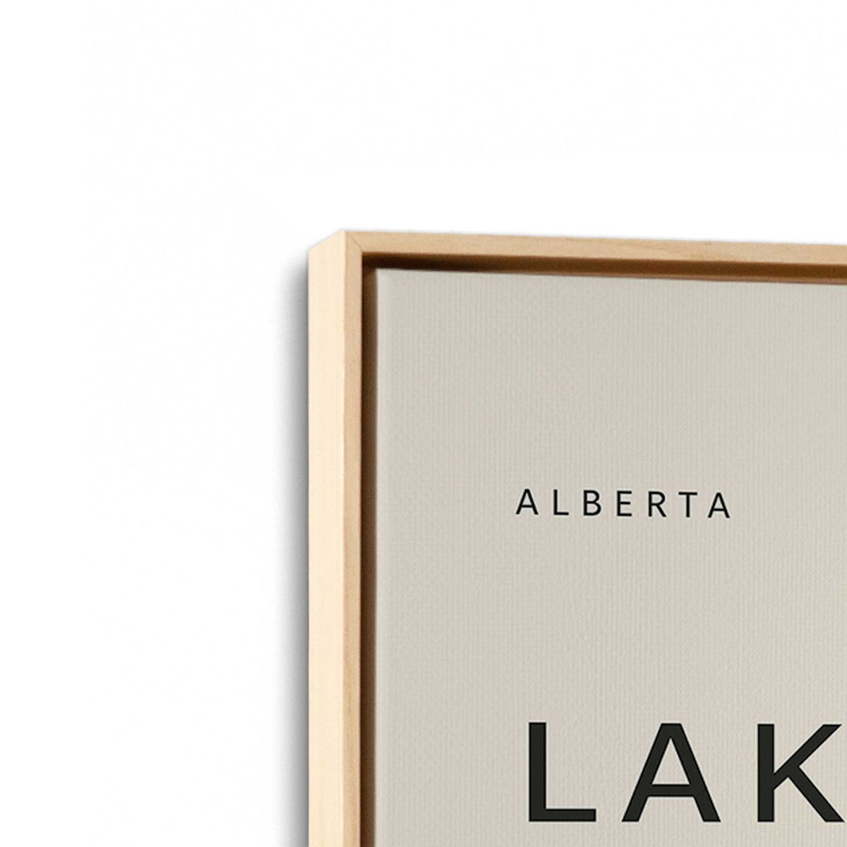 [Color:American Maple], Picture of art in an American Maple frame at an angle