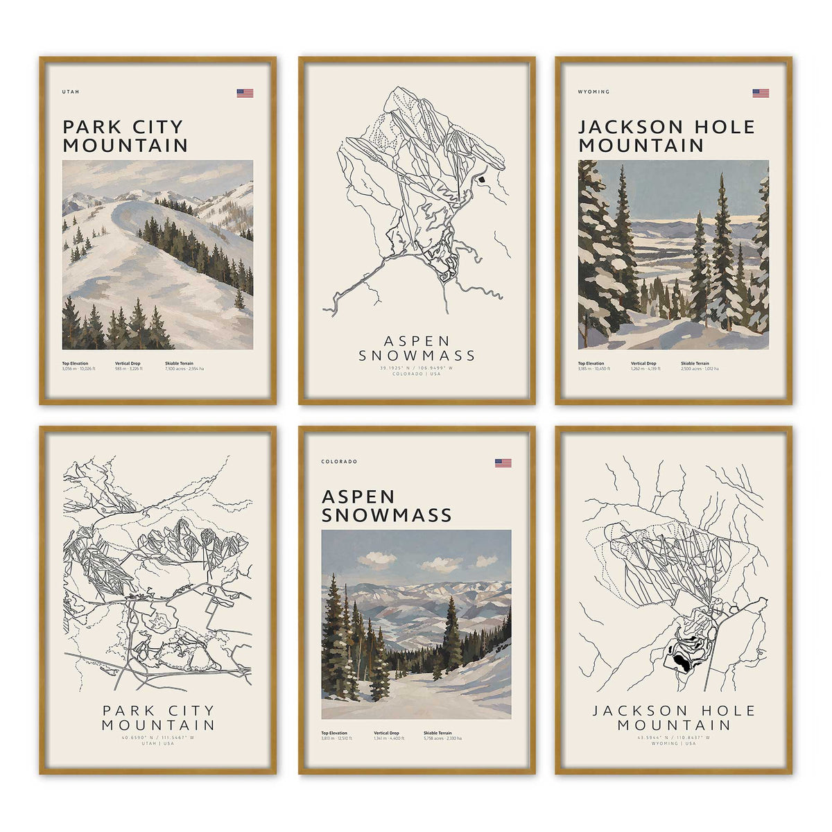 [Color:Polished Gold], Picture of art in a Polished Gold frame