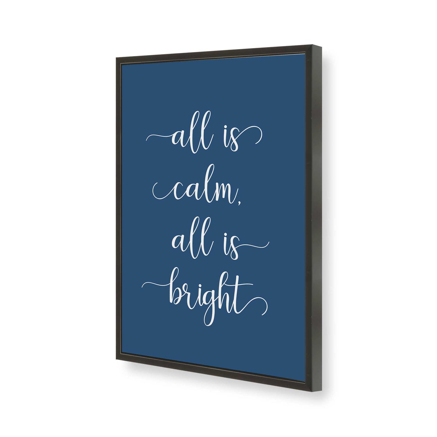 [Color:Satin Black], Picture of art in a Satin Black frame of the corner