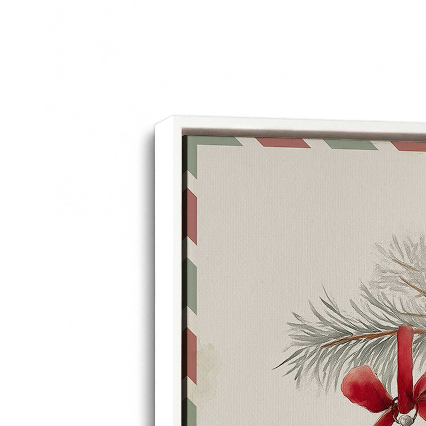 [Color:Opaque White], Picture of art in a White frame at an angle