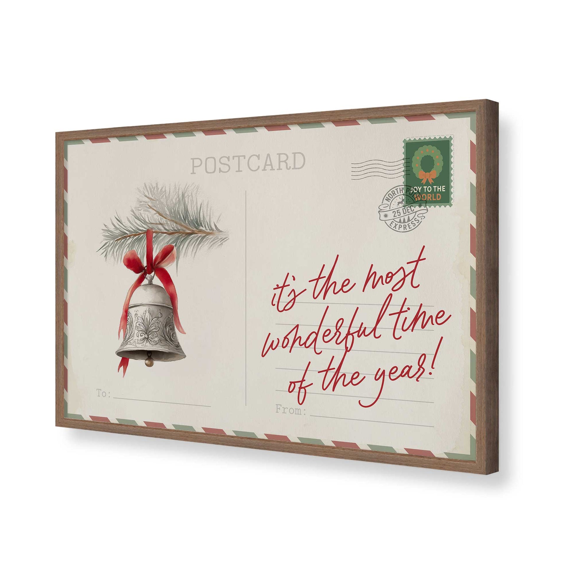 [Color:Walnut], Picture of art in a Walnut frame of the corner