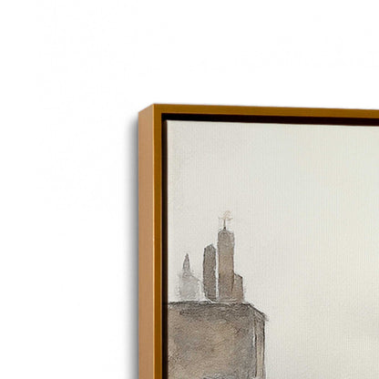 [Color:Polished Gold], Picture of art in a Polished Gold frame at an angle