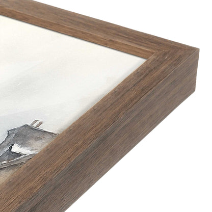 [Color:Walnut], Picture of art in a Walnut frame at an angle
