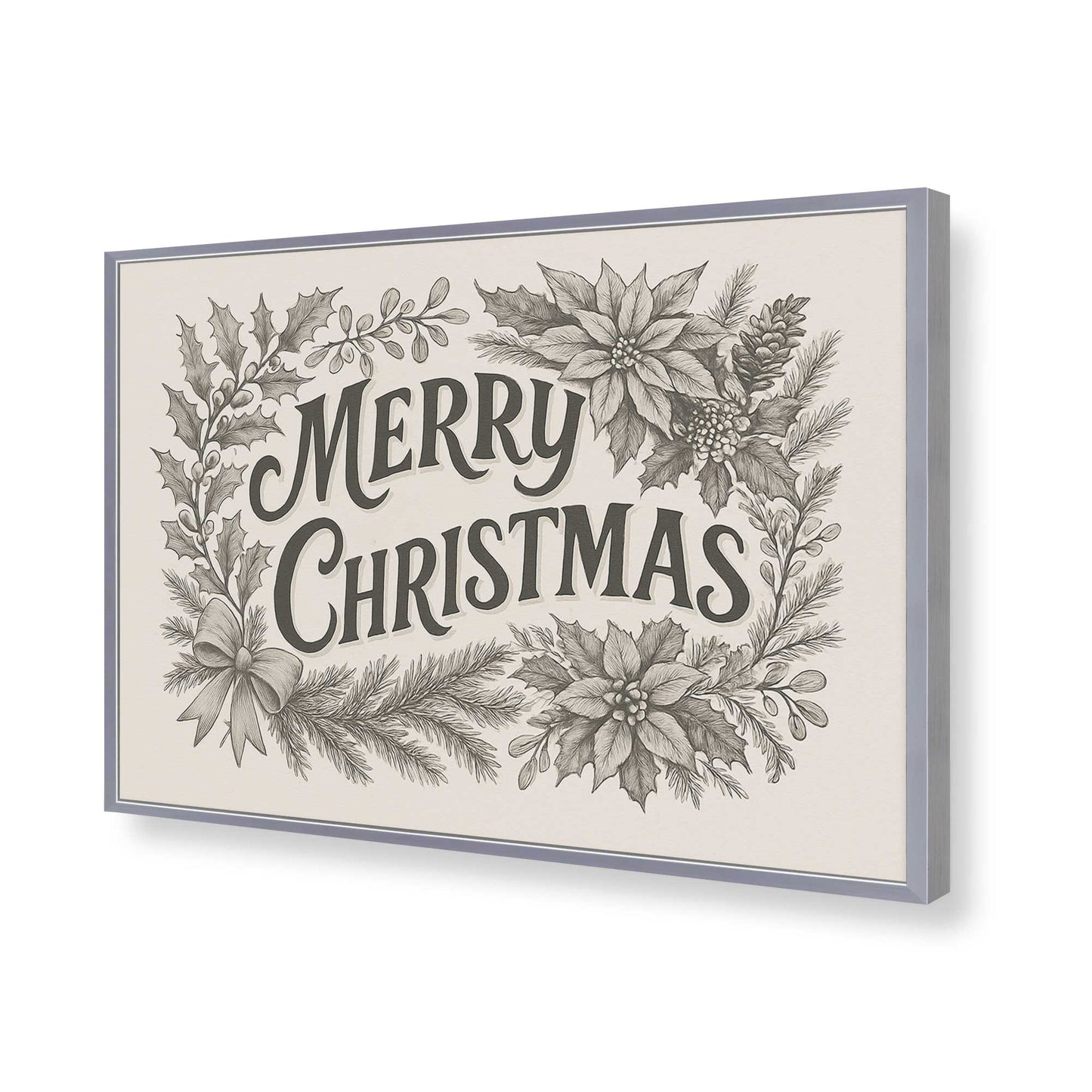 [Color:Polished Chrome], Picture of art in a Polished Chrome frame of the corner