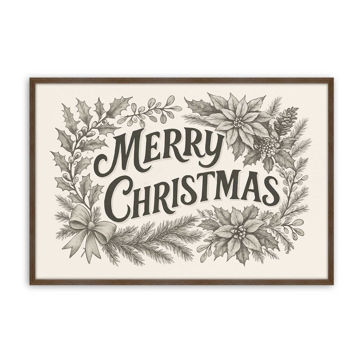 [Color:Walnut], Picture of art in a Walnut frame